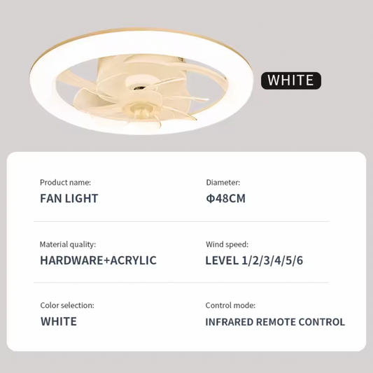 Modhouse™Modern LED Ceiling Fan With Light