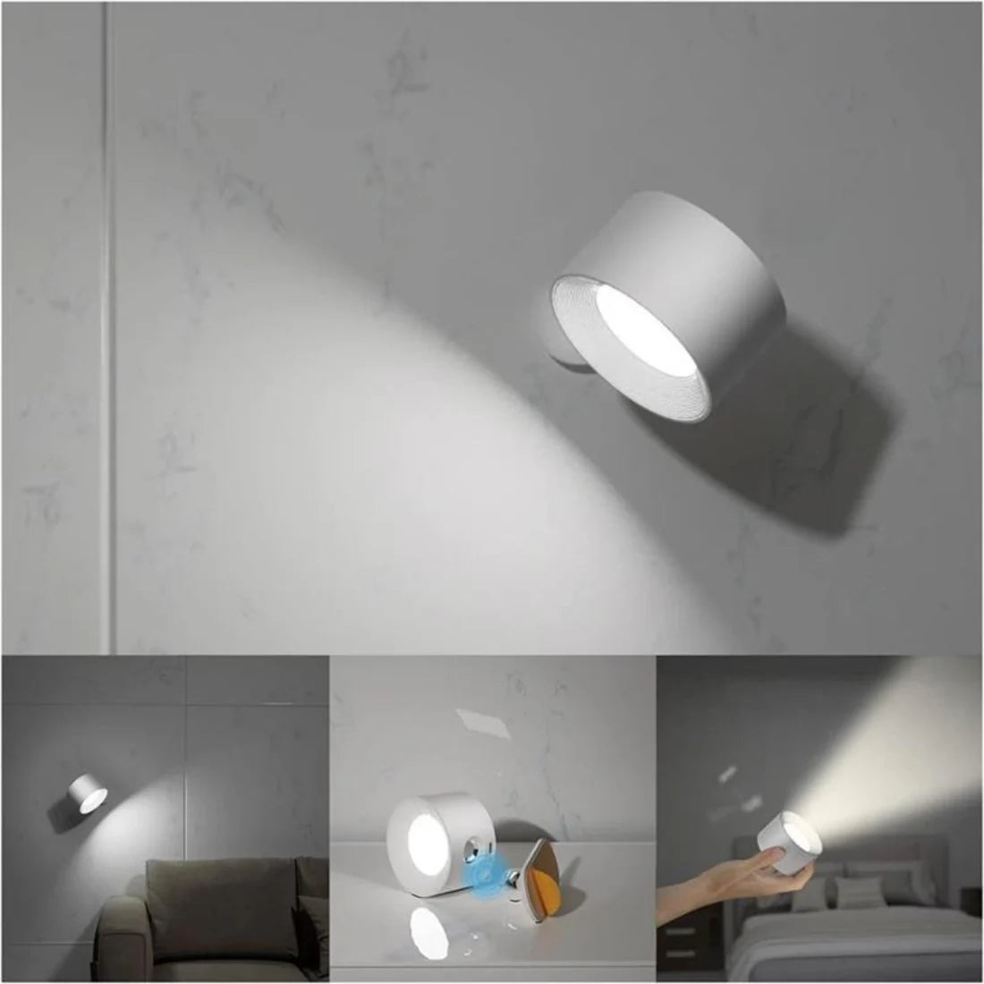 Modhouse™ LED Double Head Wall Lamp – Touch Control & Remote